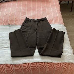 Brown Babaton slacks Aritzia